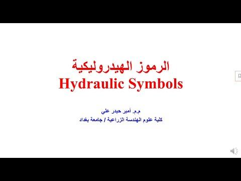 الرموز الهيدروليكية Hydraulic Symbols 