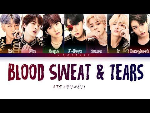 BTS Blood Sweat Tears BTS Blood Sweat Tears كلمات مرمزة بالألوان Han Rom Eng Lyrics 