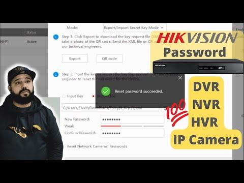 مسح كلمة السر في أجهزة هيك فيجن و تعيين باسورد جديد Hikvision Password 