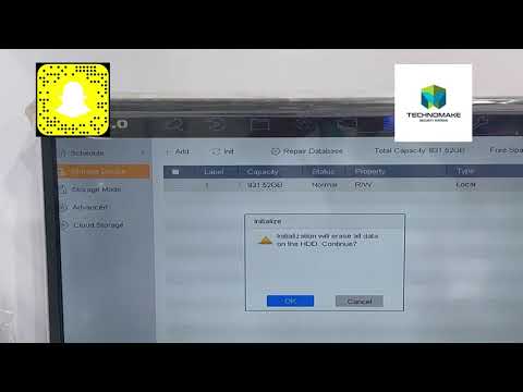 كيف اعمل فورمات للهارد ديسك وامسح بيناته DVR How Do I Format A Hard Disk To Erase Its Data 