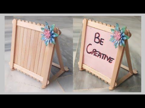 DIY Photo Frame With Popsicle Sticks Ice Cream Sticks Recycle Idea Laiba S Creativity 