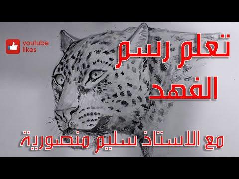 تعلم الرسم كيفية رسم الفهد How To Draw A Leopard Step By Step 