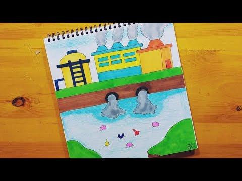 رسم عن التلوث Pollution Drawing 