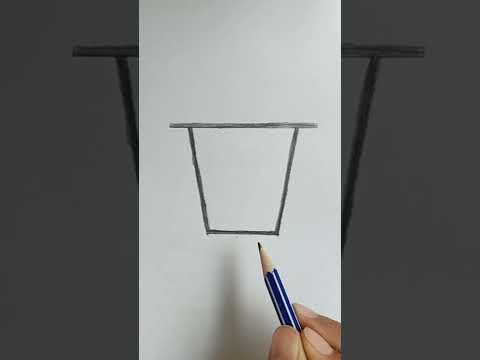 طريقة رسم سلة مهملات 