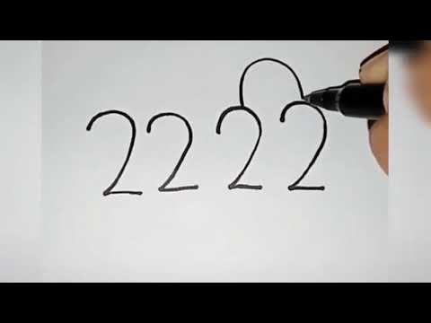 كيفية تحويل عدد 2222 الى حمامة جميلة في غضون دقيقة How To Convert The Number 2222 Into A Pigeon 