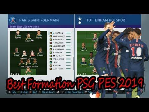 Best Formation PSG PES 2019 