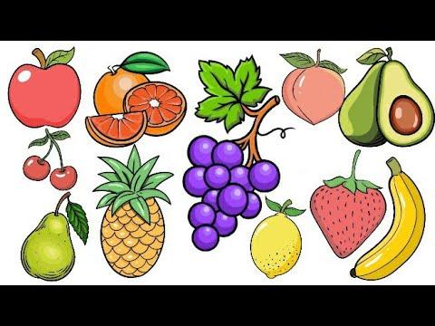 طريقة رسم الفاكهة للاطفال How To Draw Fruits 