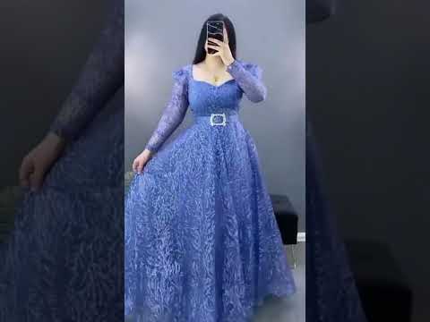 فستان سهره جديد 2000 للعشاق الازرق 