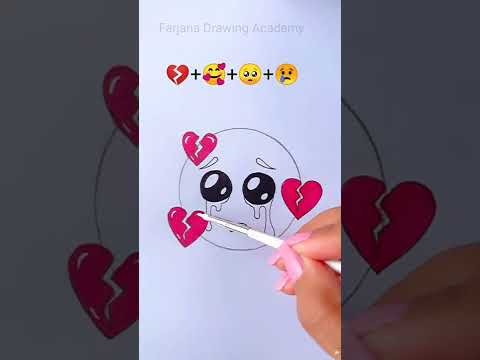 Broken Heart Emoji Satisfying Creative Art CreativeArt Satisfying 