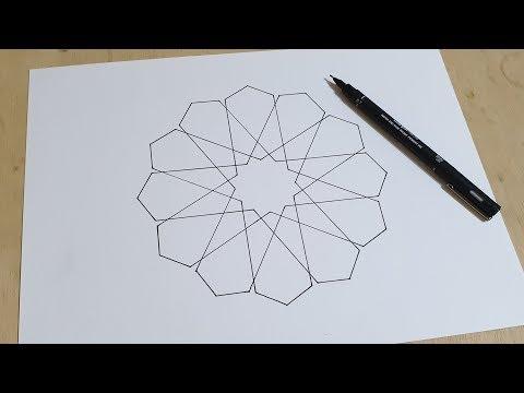 19 Normal Speed How To Draw An Islamic Geometric Pattern زخارف اسلامية هندسية 