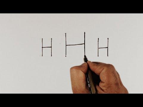 طريقة رسم قلعة صغيرة وجميلة باستخدام ثلاث حروف H 
