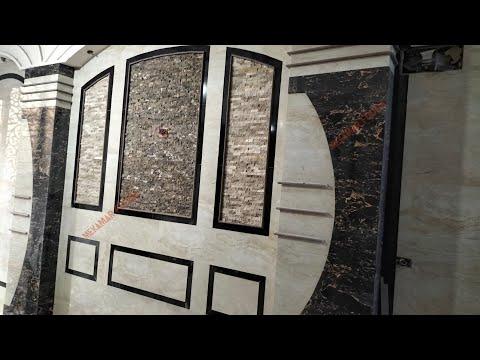 بوابه ومدخل سيراميك مع تطعيم بالحجر والرخام Ceramic Stone And Marble Works 