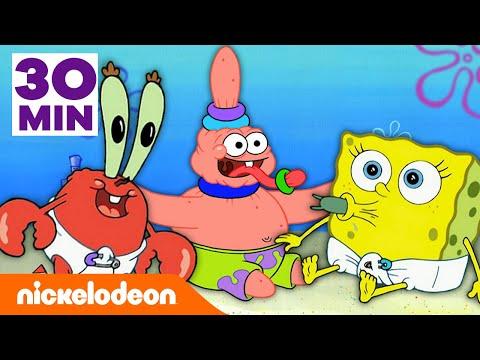 أجمل مقاطع سبونج بوب للأطفال مدتها 30 دقيقة على قناة Nickelodeon Arabia 