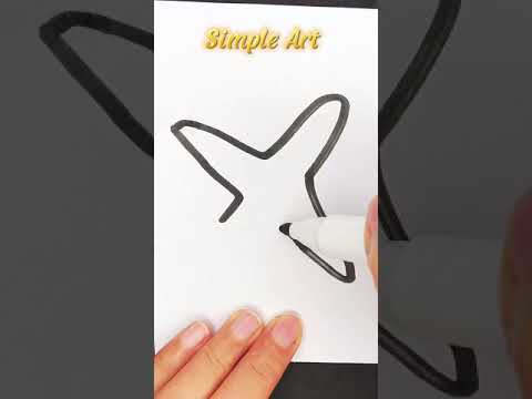 كيفية رسم طائرة 