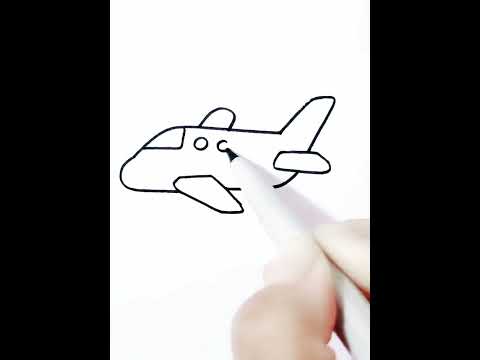 رسم طائرة بطريقة سهلة وبسيطة Shorts 