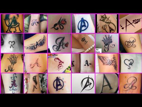 Letter A Tattoo Designs For Boys And Girls A Letter Tattoo Collection 