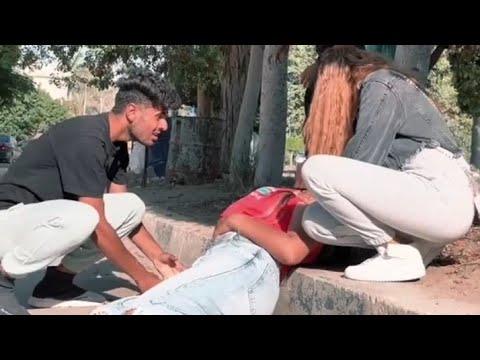 فيديو حادثة طالبة جامعة المنصورة نيرة اشرف مشهد تمثيلى للحادثة 