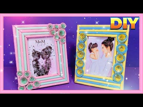 طريقة عمل إطار للصور من الورق والكرتون افكار هدايا لجميع المناسبات How To Make A Photo Frame 