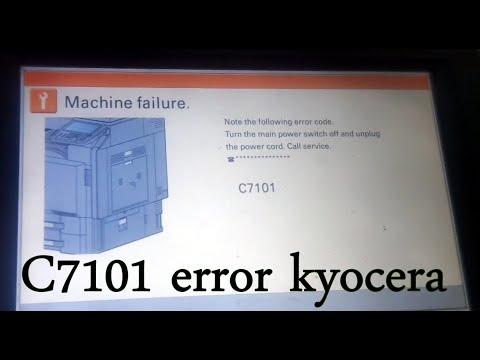 C7101 Error Kyocera Taskalfa 5500i Error Code C7101 C7101 TASKalfa 3500i Code Error 7101 