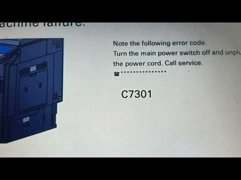 حل مشكلة ظهور الكود C7301 علي ماكينة كيوسيرا 