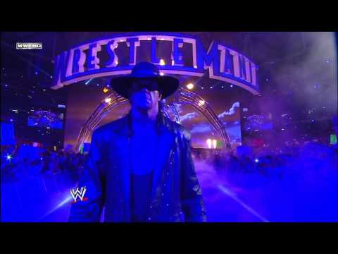 Undertaker Makes His Entrance WrestleMania 27 