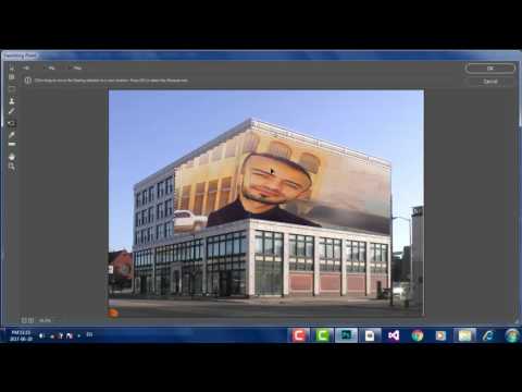 56 Photoshop Vanishing Point كيفية وضع الصور على الجدران وعلى المباني بإستخدام 