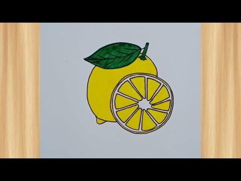 How To Draw A Lemon Lemon Drawing Step By Step 