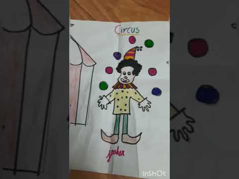 Circus Drawing Art Kashika S Art Craft Tamil Shorts 