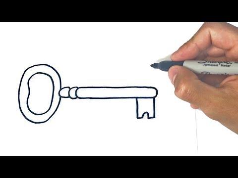 How To Draw A Key Step By Step Key Drawing Lesson 