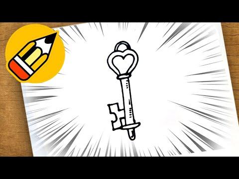 كيفية رسم مفتاح 
