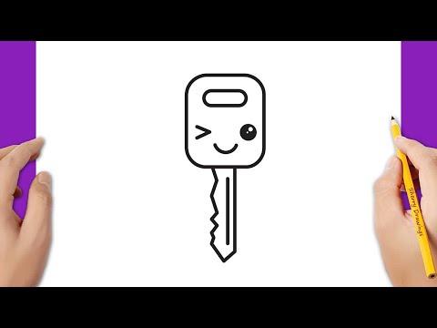 How To Draw A Car Key 