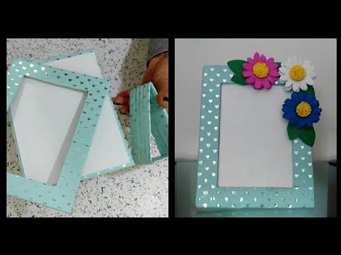 خطوات بسيطة جدا لعمل إطار صورة افكار اعمال يدوية Quadro Fai Da Te DIY Arts And Crafts 