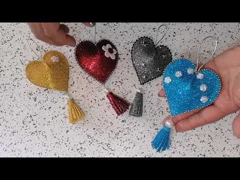 أفكار لتزيين الكريسماس 2021 اعمال يدوية بورق الفوم DIY Christmas Ornaments Lavoretti Per Natale 