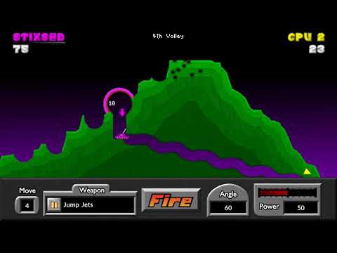 Pocket Tanks Deluxe With All Weapons In 4k 