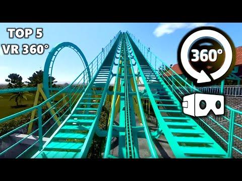 VR 360 Video Of Top 5 Roller Coaster 4K 