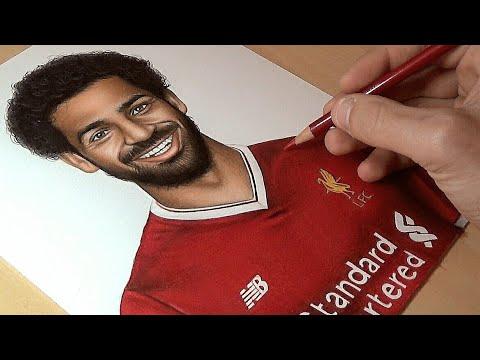 Drawing Mohamed Salah Liverpool 