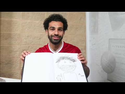 رسم محمد صلاح مو محمد صلاح قلم رصاص صلاح نجم ليفربول ومدربهم يرسمون أنفسهم ليروا كيف 