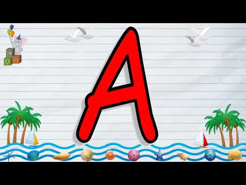 حرف A تعليم صوت حرف A كلمات تبدأ بحرف A طريقة كتابة حرف A 