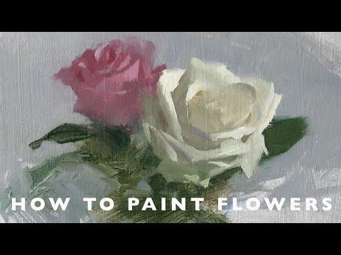 Oil Painting Tutorial How To Paint Flowers 