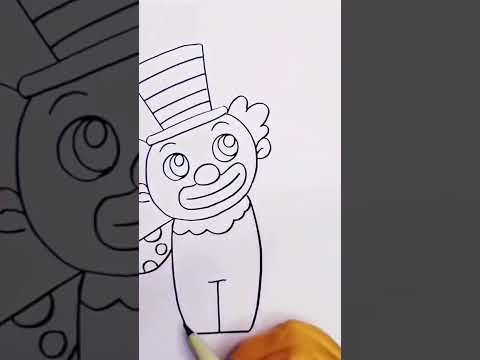 رسم مهرج بطريقة سهلة وبسيطة وجميلة Shorts 