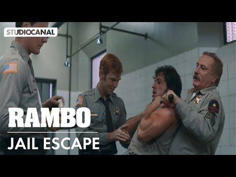 فيلم RAMBO FIRST BLOOD Jail Escape Scene 4K بطولة سيلفستر ستالون 