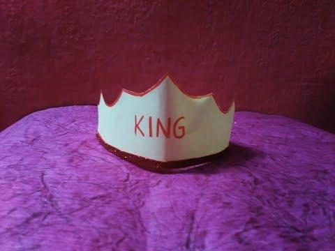 How To Make A Beautiful King Crown DIY King From Paper In Easy Way 