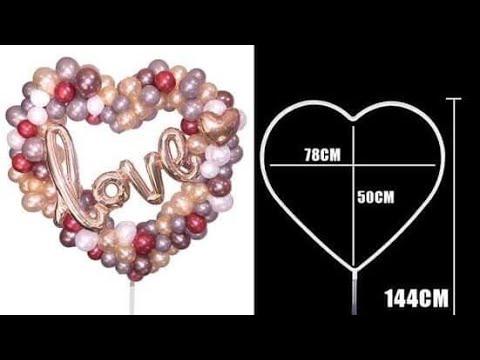 Heart Balloon Stand DIY تركيب ستاند القلب 
