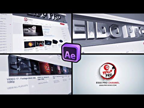 قالب مقدمة احترافي ثلاثي الأبعاد لعرض قناتك، مشروع جاهز للتعديل في برنامج After Effects 