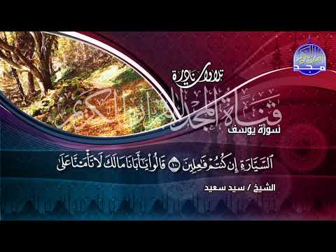 التسجيل الأصلي لسورة يوسف لسلطان القراء الشيخ السيد سعيد تلاوة مشهورة يبحث عنها الناس يوميا 