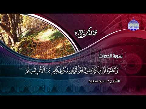 كاملة تلاوة يوسف الرائعة للتجلي. الفائدة والروح تسكن على جدران غرفة الشيخ سعيد وغرفته 