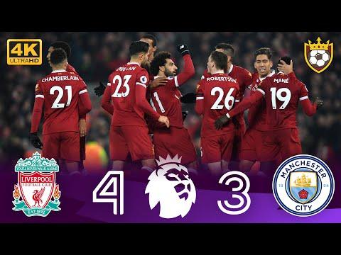 ملخص مباراة مانشستر سيتي 3 4 ليفربول دراماتيكية الدوري الانجليزي 2018 4K 