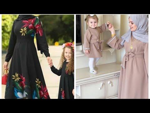 ملابس الام مع بنتها وأجمل إطلالات الأمهات مع بناتها بنفس الملابس 2020 