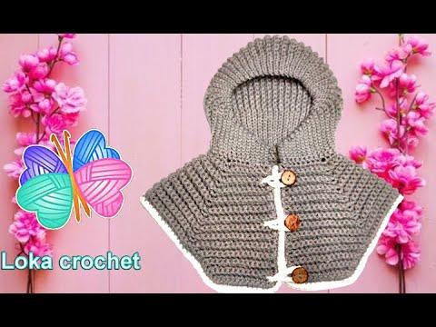 خطوات عمل كولة بالكابيشو كروشيه للأطفال كولة بالزونط كروشيه Crochet For Baby 