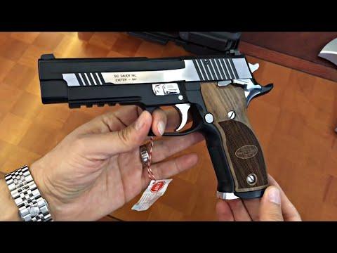 شرح وتقييم مسدس سيج ساور بي ٢٢٦ Sig P226 X Five Black And White 9mm 